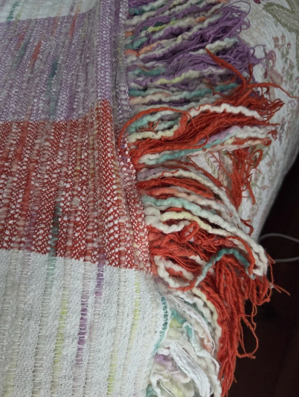 Anthropologie Multicolor Striped Blanket - Soft Cotton Blend